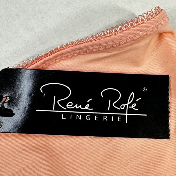 Rene Rofe Women's Size Large Panty Hipster Lace Back Peach New With Tags - Picture 5 of 9